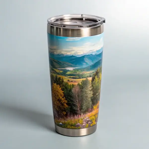 Custom Seasonal Glitter Tumbler