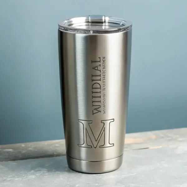 Elegant Wedding Glitter Tumbler